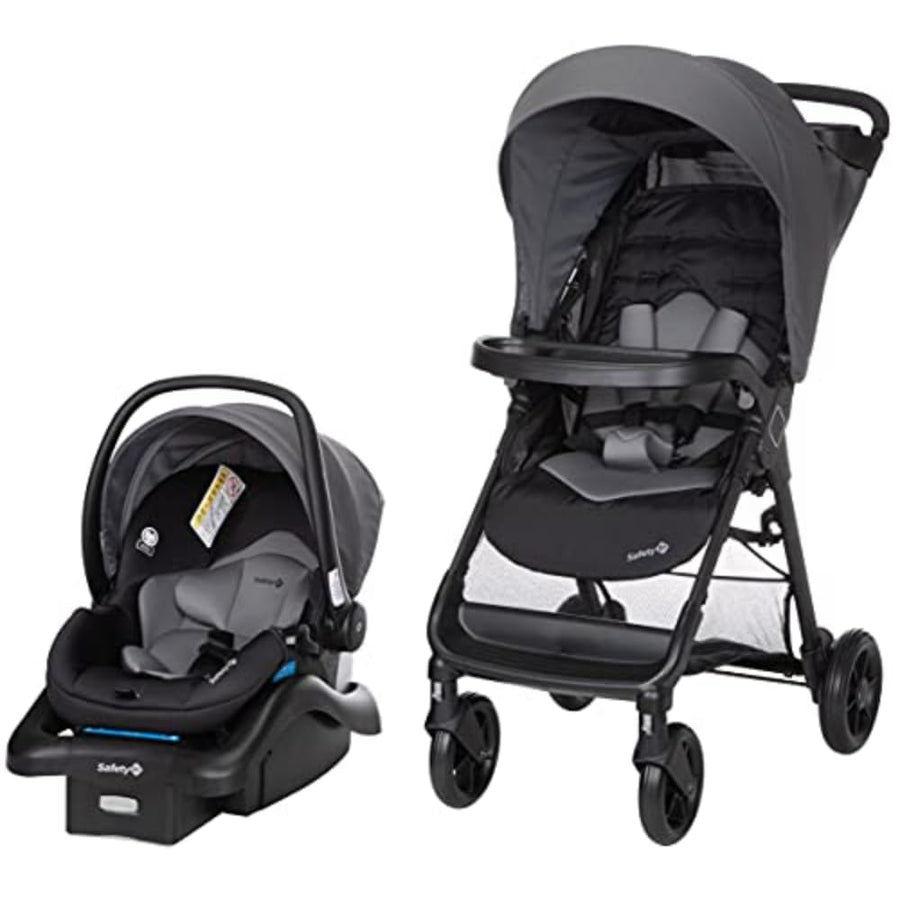 Safety 1st Smooth Ride Travel System Stroller With OnBoard FLX Infant Car Seat Easy Install And Large Canopy