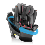 Extend Rotational All In One Convertible Car Seat with 360 Degree Rotation and Extended Rear Facing