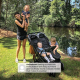 Ultralight Side By Side Double Stroller With Lightweight Frame