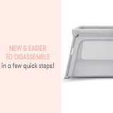 Deluxe Travel Crib And Play Yard - Breathable, Washable, Extra Large Surface For Sleep And Play
