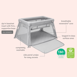 Deluxe Travel Crib And Play Yard - Breathable, Washable, Extra Large Surface For Sleep And Play