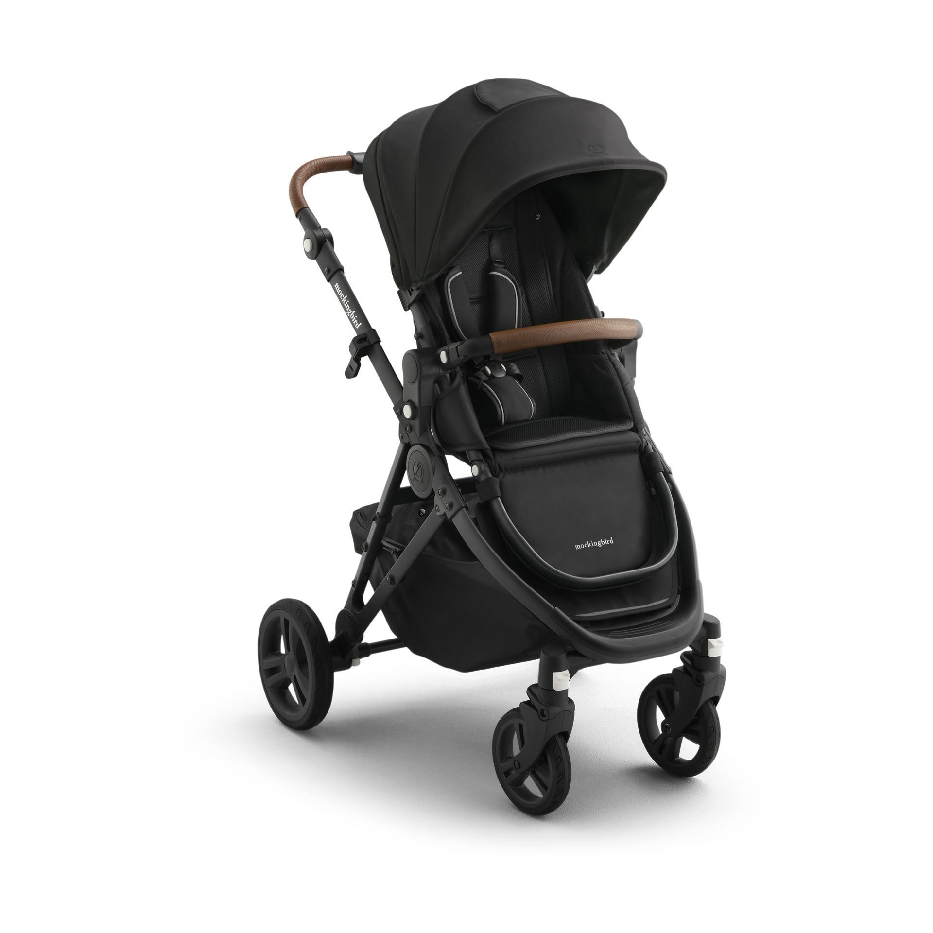 Mockingbird Single Stroller 3.0 - Premium Lie Flat Bassinet And Car Seat Adapter Compatibility