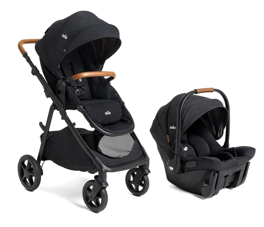 Joie Ginger And Mint Latch Travel System 4 In 1 With Base Free Infant Car Seat And All Terrain Stroller Shale Dark