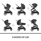 Travel System Rotating Car Seat 3 To 30 Lbs Fossil Gray