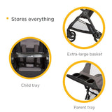 Travel System Stroller With Infant Car Seat Easy Install And Large Canopy