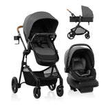 Travel System With Infant Car Seat Latte Tan For Easy On The Go