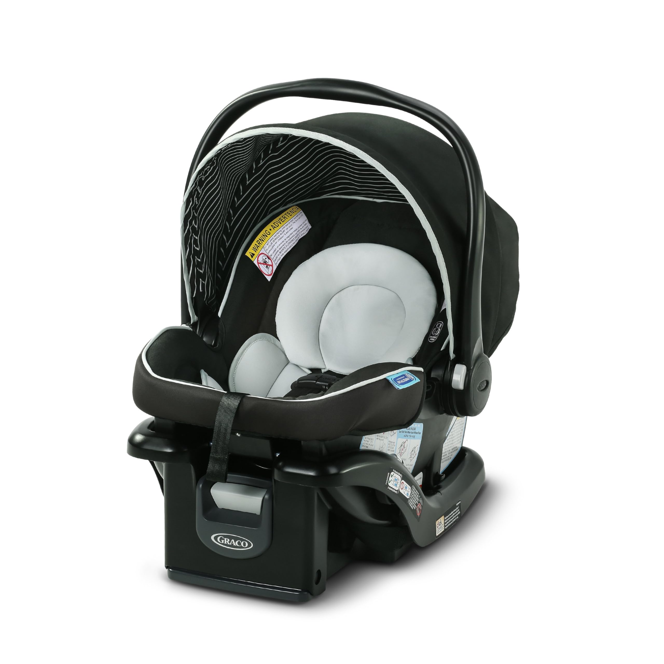 Graco SnugRide Lite LX Infant Car Seat Lightweight Rear Facing For Babies 4 To 30 Lb With Four Position Base LATCH