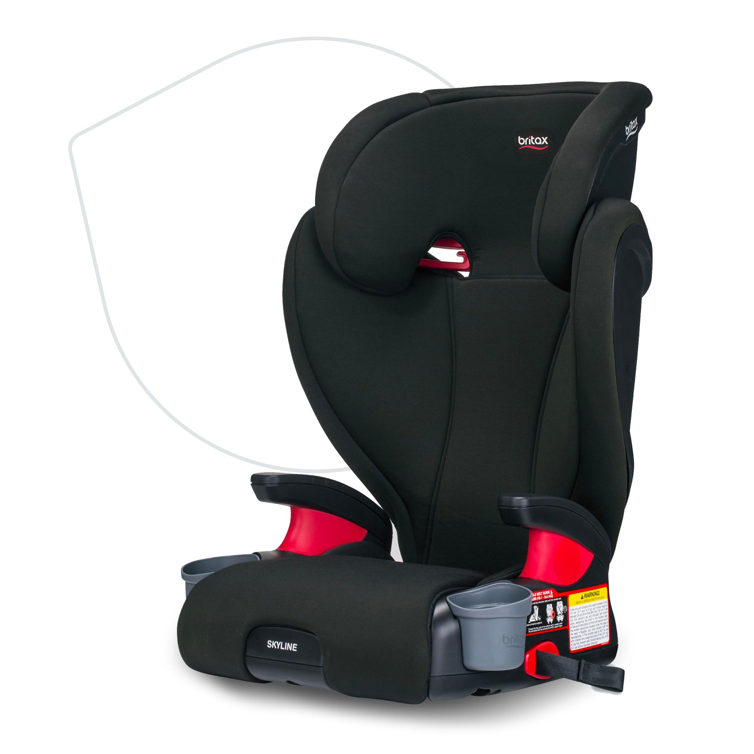 Britax Skyline Belt Positioning Booster Car Seat 2 Stage Design For Growing Kids Dusk Color