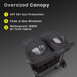 Ultralight Side By Side Double Stroller With Lightweight Frame