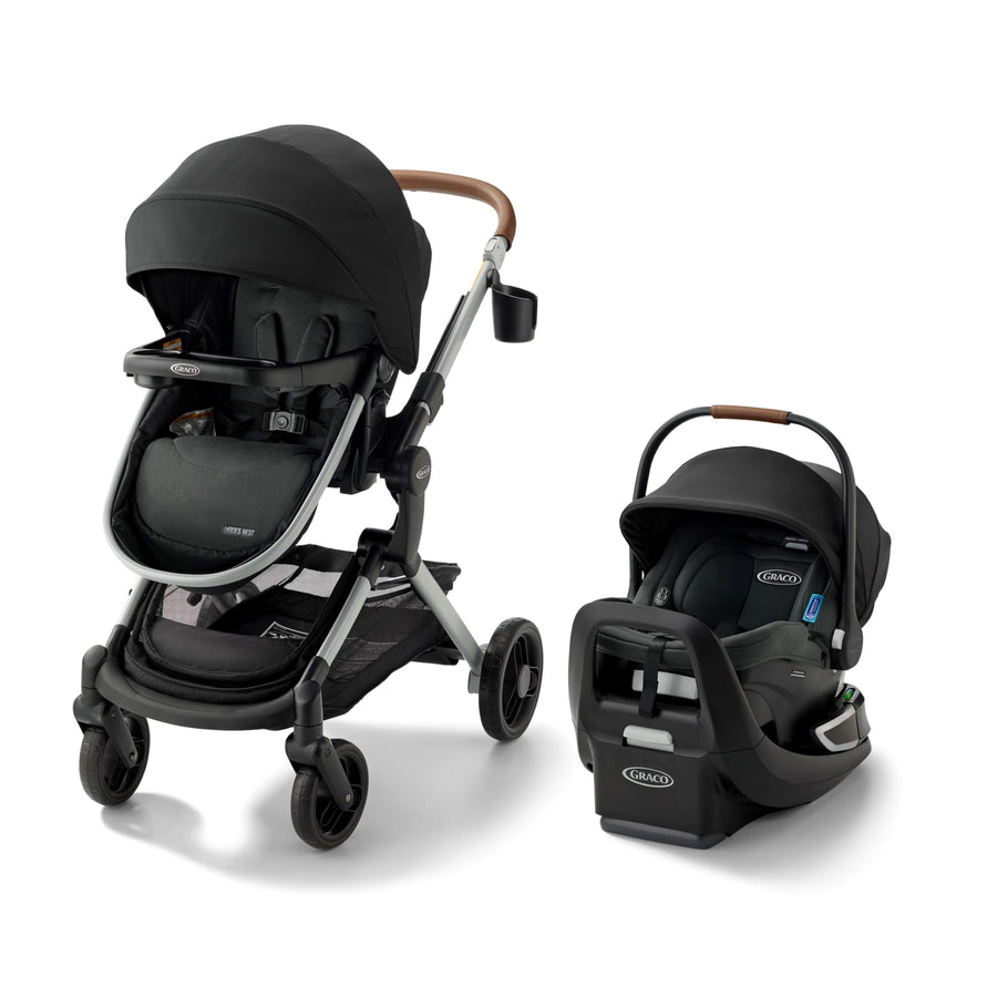 Graco Modes Nest 3in1 Travel System With SnugRide Turn and Slide Rotating Rear Facing Car Seat