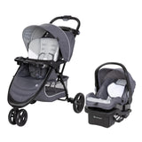 Travel System With Infant Car Seat Pink One Hand Fold All Terrain Wheels