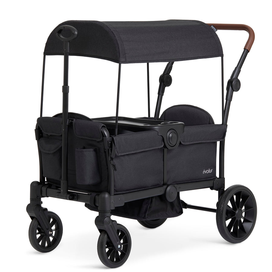 Evolur Trailblazer Wagon Double Stroller All Terrain Wheels For Smooth Outdoor Rides