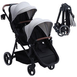 Tandem Stroller For Newborn And Toddler With Reversible Seats