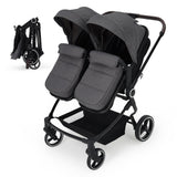 Double Stroller For Twins Lightweight Side By Side Reclining Seats