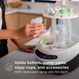 Bottle Washer Pro - Automatic Cleaning Sterilizing And Drying With 20 High Pressure Jets