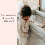 Deluxe Travel Crib And Play Yard - Breathable, Washable, Extra Large Surface For Sleep And Play