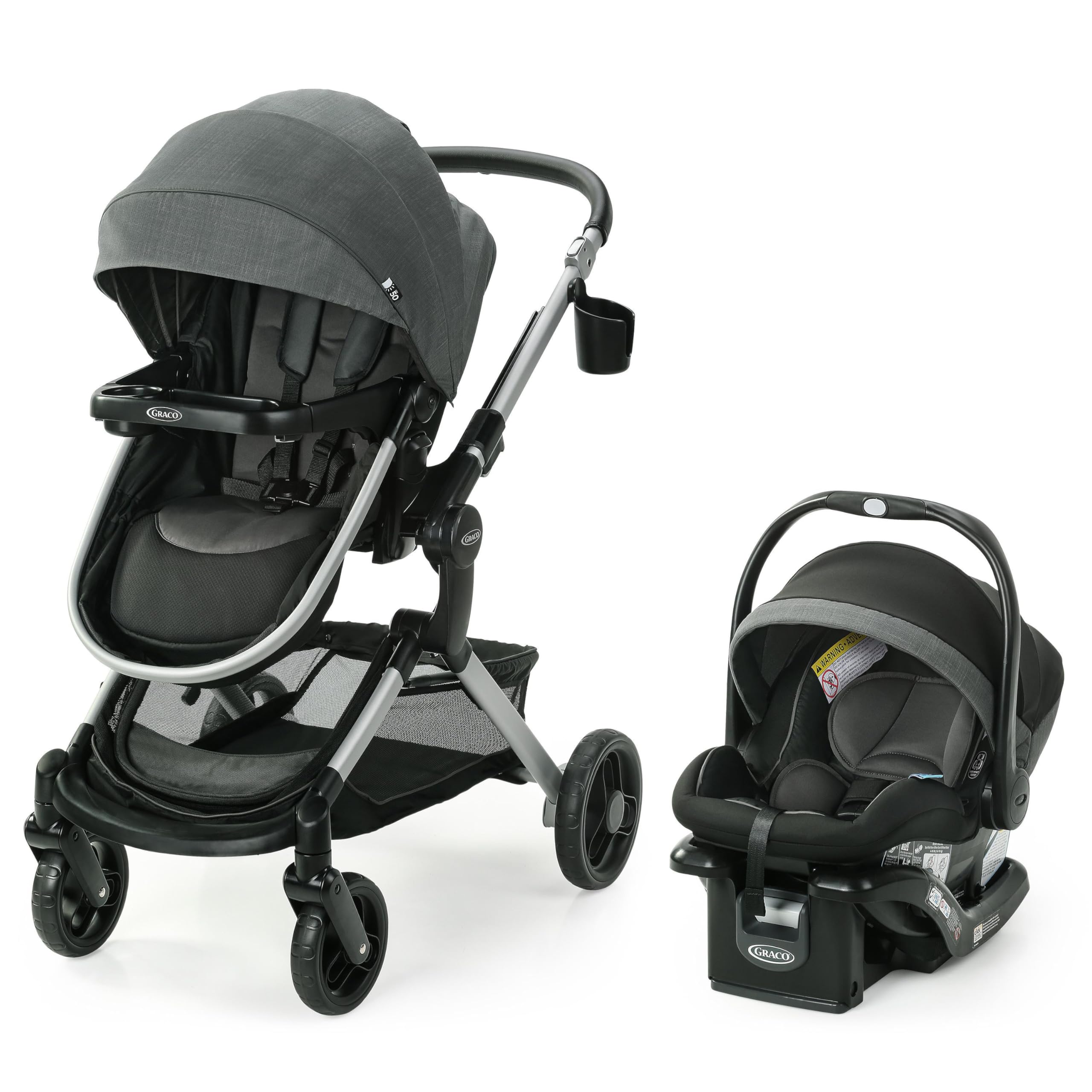 Graco Modes Nest Travel System With Slide2Me Height Adjustable Seat