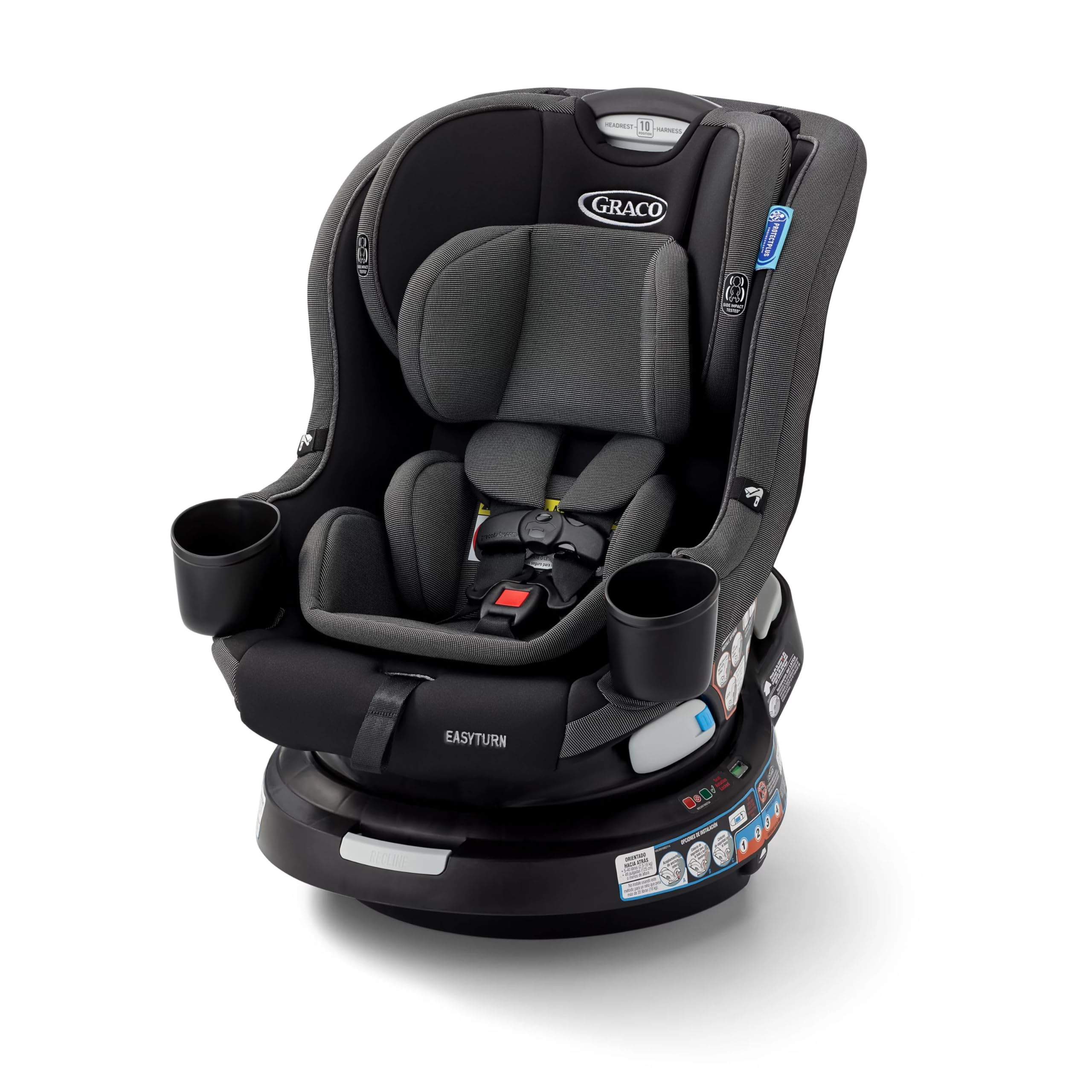 Graco EasyTurn360 2 In 1 Convertible Car Seat 360 Degree Rotation For Easy In And Out