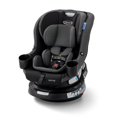 EasyTurn 360 2-in-1 Convertible Car Seat, 360 Degree Rotating Infant to Toddler Rotating Car Seat, 2 Modes Forward and Rear Facing, Slim Design, Cyran