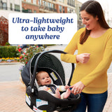 Infant Car Seat Lightweight Rear Facing For Babies 4 To 30 Lb With Four Position Base LATCH