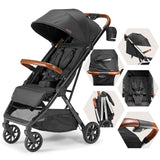 V2 Lightweight Baby Stroller One Hand Fold