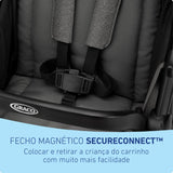 All-Terrain 3-Wheel Stroller Travel System Ready One-Hand Fold In-Seat Suspension