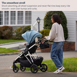 Single Stroller 3.0 - Premium Lie Flat Bassinet And Car Seat Adapter Compatibility