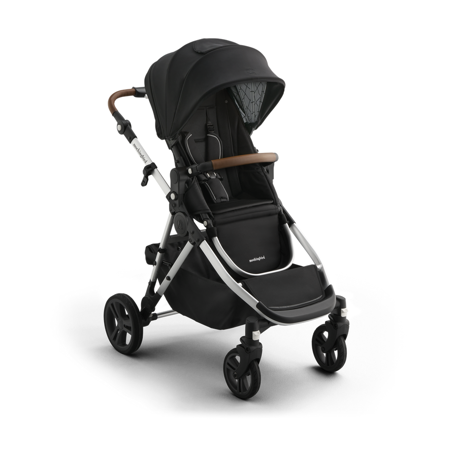 Mockingbird Single-to-Double Stroller 3 Point 0 - Birth to Toddler With Lie-Flat Bassinet and Forty Car Seat Adapters
